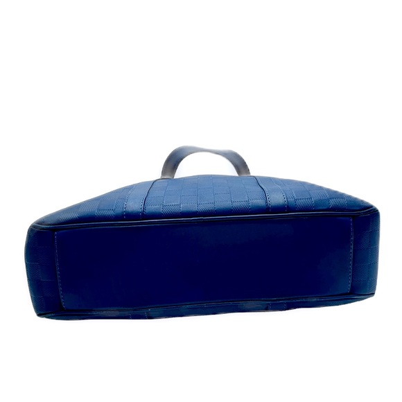 Auth Louis Vuitton Large LV Tadao PM Neptune Blue Damier Infini Tote Bag - Picture 4 of 14